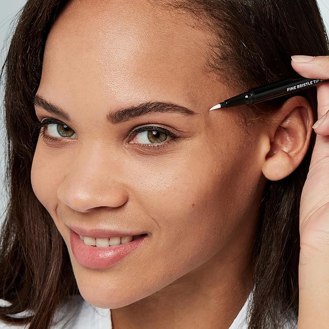 Arches and Halos Fine Bristle Tip Pen - Eyebrow Pencils for Women - Vegan Brow Pencil - Smudge-Proof, Buildable Formula - Espresso - 0.02 oz