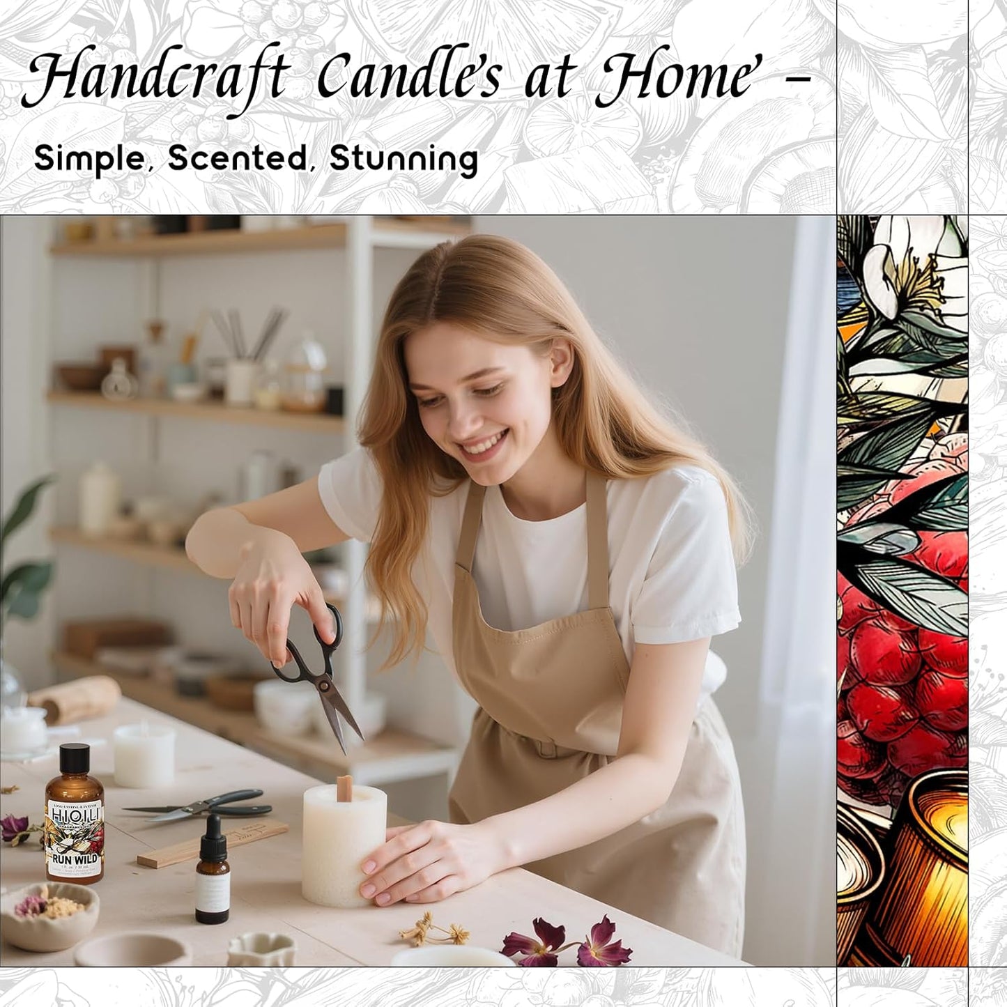 HIQILI Run Wild Fragrance Oil for Candle & Soap Making, Inspired by Cl.Klein E-Scape, Women's Perfume, Fresh Scents for Reed Diffuser, Wool Dryer Balls - 1 Fl Oz