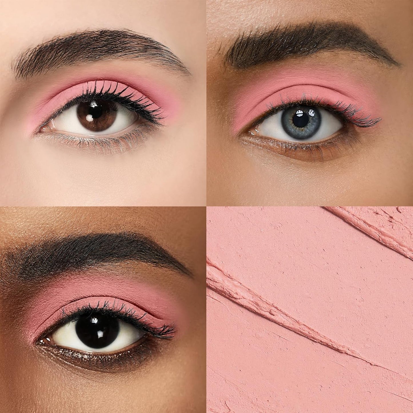 Longwear Cream Eye Shadow Sticks(68 Clove Pink Matte),Smudge-Proof, Waterproof Eyeshadow,Silky Formula Glitter With Makeup Brush,Pink Eyeshadow Stick