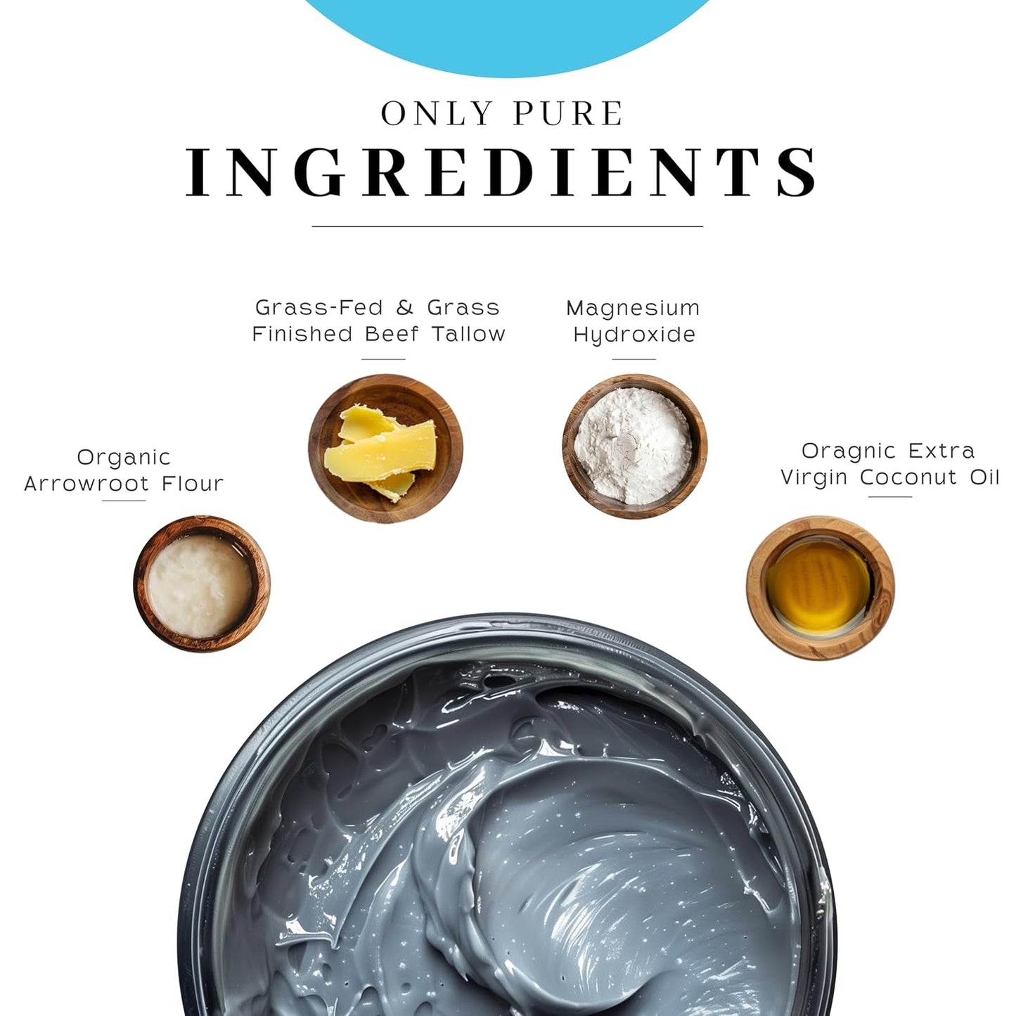 Vanman’s - Handmade Coconut and Magnesium Deodorant - Odor Control for Underarms - Routine Deodorant For Women and Men - Personal Care Products - 2 Fl Oz