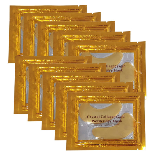 Vandarllin24K Gold Powder Gel Collagen Eye Masks Sheet Patch, Remove Bags,Dark Circles &Puffiness,Reduce Wrinkle,Moisturising,Hydrating for Blackheads (100Pairs)