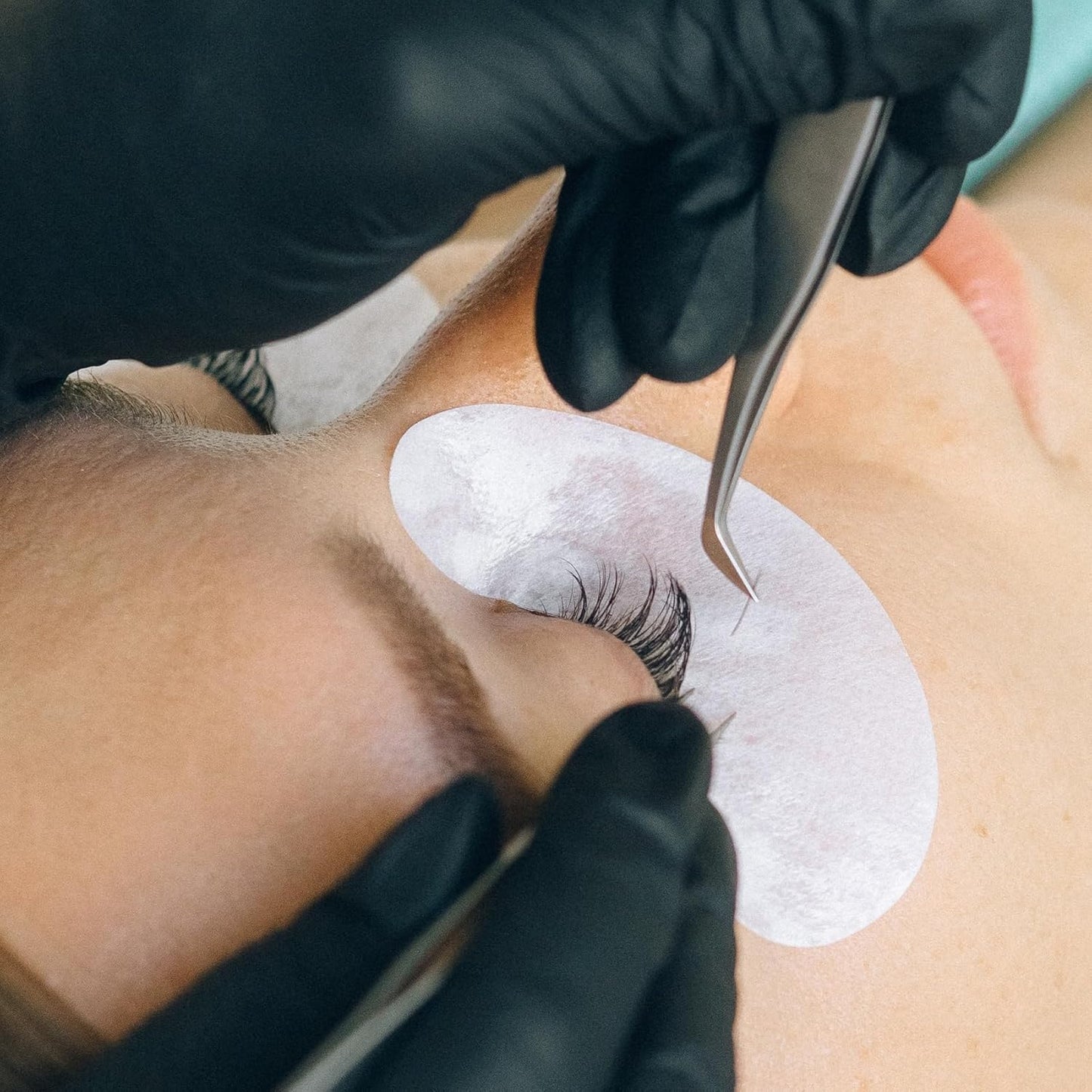 50 Pairs Under Eye Patches, Isolation Eyelash Extension Pads, Under Eye Gel Pads for Pro Salon and Individual, DIY Lashes Extension Supplies (Blue)