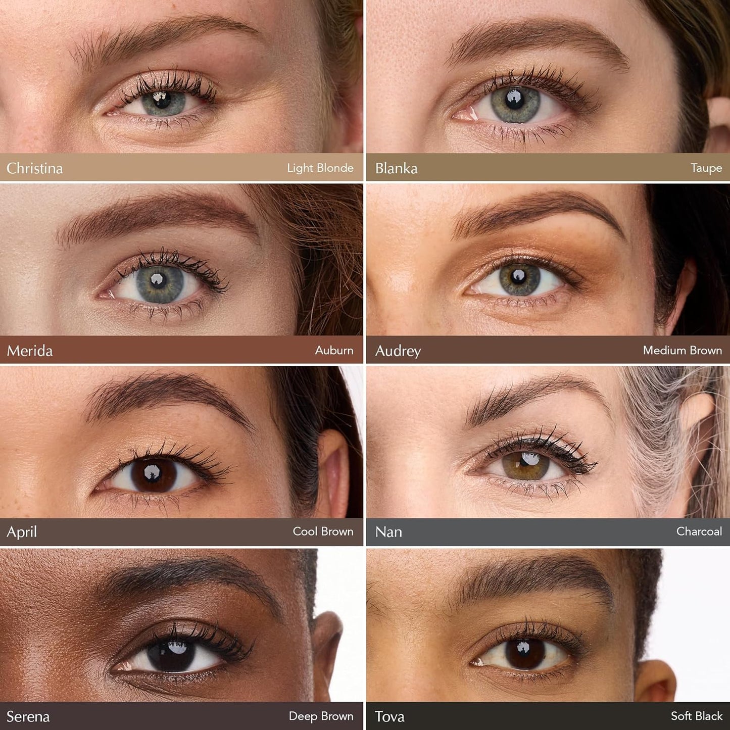 Thrive Causemetics Infinity Waterproof Eyebrow Pencil, Retractable Brow Pencil with Hyaluronic Acid & Shea Butter, Dual Ended Eyebrow Brush Spoolie, Fine Tip, Vegan & Cruelty Free, Tova (Soft Black)