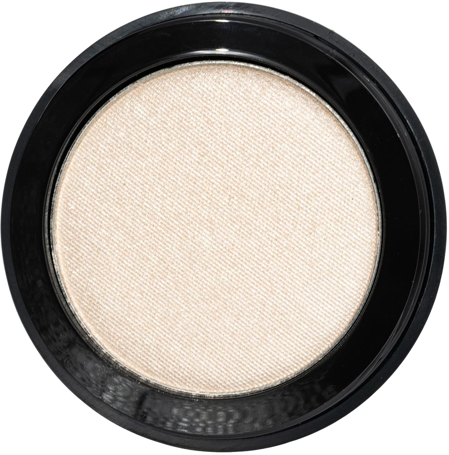 Moon Beam Soft Off White Gold Shimmering Satin Pressed Powder Single Vegan Eyeshadow; Talc, Paraben & Cruelty Free