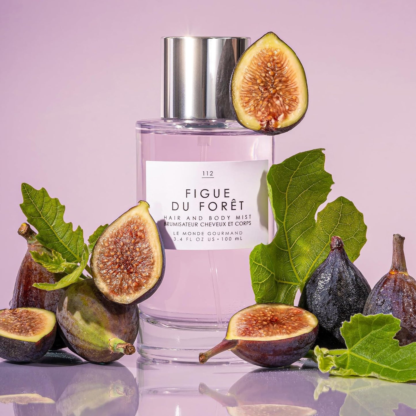 Le Monde Gourmand Figue du Forêt Hair & Body Perfume Mist - 3.4oz (100ml) - Fig, White Tea and Sweet Almond Milk Fragrance Notes