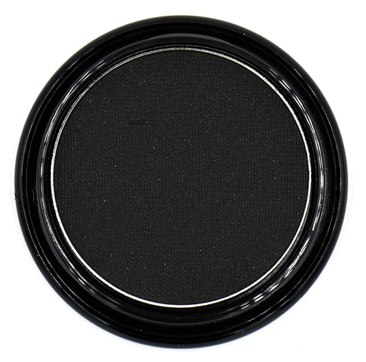 True Black Night Smokey 100 Pure Jet Black Eye Shimmer Pressed Powder Single Eyeshadow; Talc, Paraben & Cruelty Free