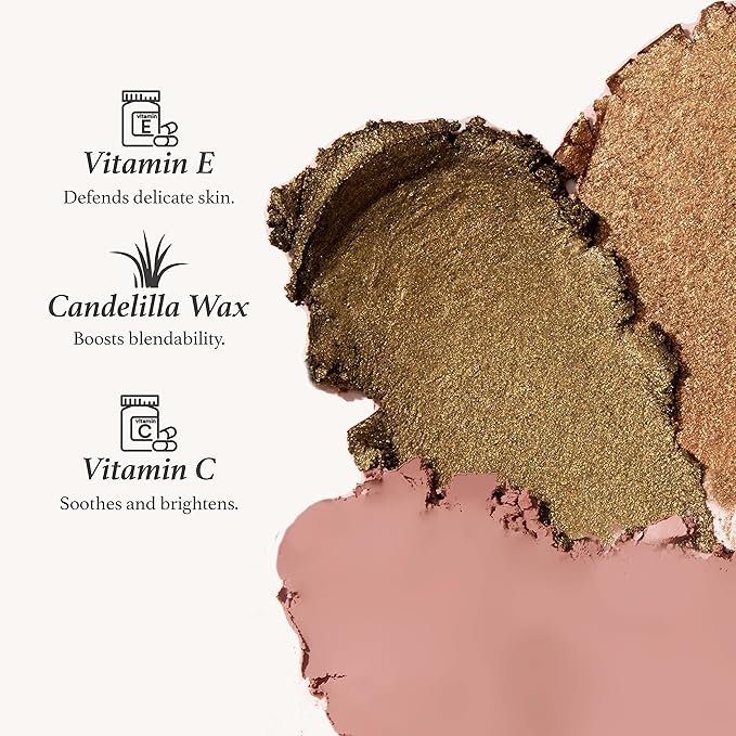 Julep Eyeshadow 101 Crème-to-Powder Waterproof Shadow Stick Duo – Long-Lasting, Crease-Proof, Easy Appy with Built-in Smudger - Pearl & Rose Shimmer